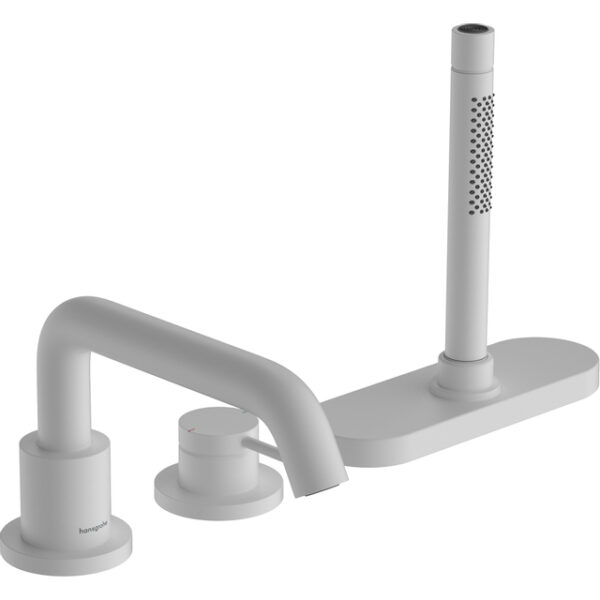 Hansgrohe Tecturis 3-gats badrandkraan en sbox m.wit 73447700