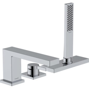 Hansgrohe Tecturis 3-gats badrandkraan met sbox chroom 73443000