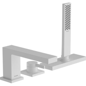 Hansgrohe Tecturis 3-gats badrandkraan met sbox m.wit 73443700