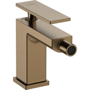 Hansgrohe Tecturis bidetkraan eengreeps met trekwaste brushed bronze 73200140