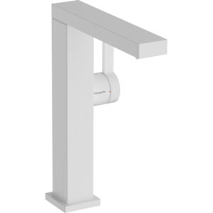 hansgrohe tecturis e wastafelmengkraan klikwaste 15.7cm draaibare uitloop mat wit sw918623