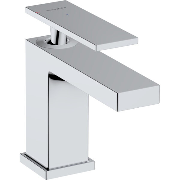 hansgrohe tecturis e wastafelmengkraan trekwaste zonder afvoer coolstart 12.2cm uitloop chroom sw918571