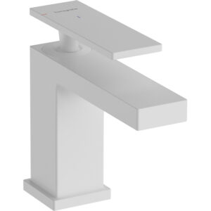 Hansgrohe Tecturis E Wastafelmengkraan - trekwaste - zonder afvoer - coolstart -12.2cm uitloop - mat wit 73002700