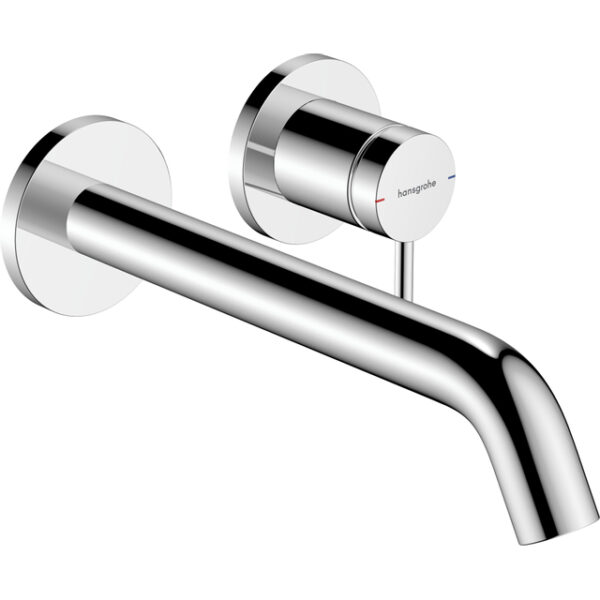 hansgrohe tecturis s wastafelkraan inbouw mengkraan rond eengreeps 22.5cm uitloop chroom sw918651