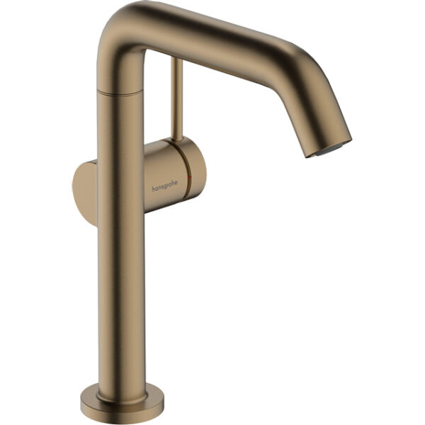 Hansgrohe Tecturis S Wastafelmengkraan - push to open waste - 15.4cm draaibare uitloop - geborsteld brons 73360140