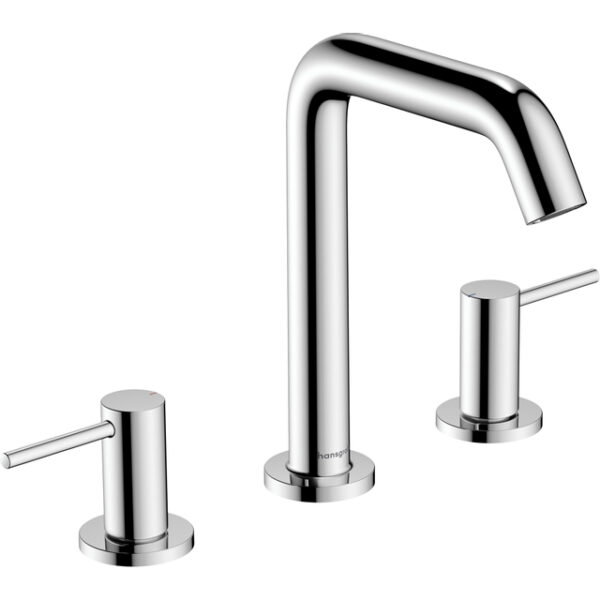 Hansgrohe Tecturis Wastafelkraan - mengkraan - rond - 15.6cm uitloop - 3-gats - chroom 73330000