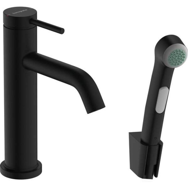 Hansgrohe Tecturis Wastafelmengkraan - 11.6cm uitloop - zwart mat 73211670