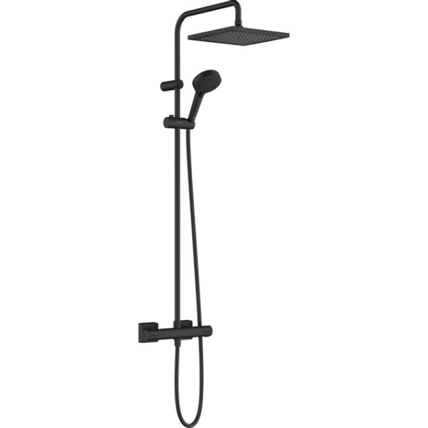 hansgrohe vernis 240 1jet showerpipe met thermostaat mat zwart sw803053