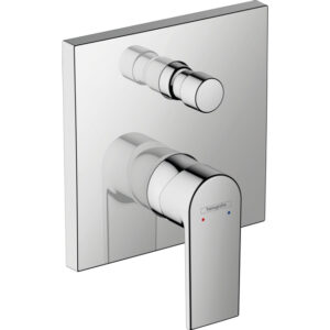 Hansgrohe Vernis afdekset badkraan beluchter met hendel chroom 71469000