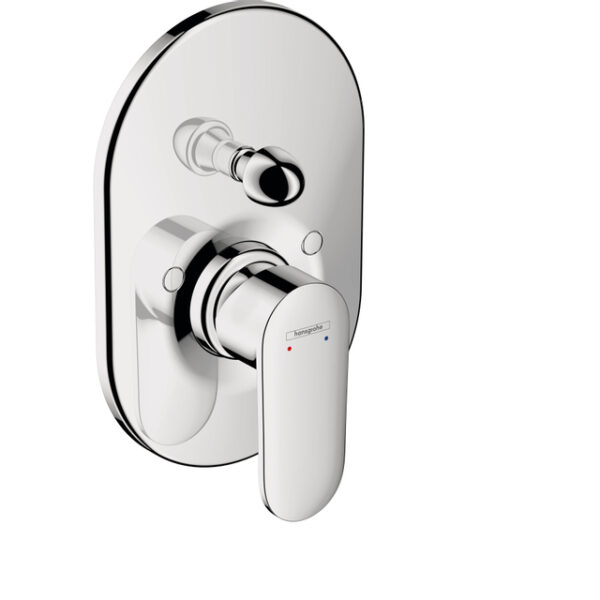 Hansgrohe Vernis afdekset badkraan met hendel chroom 71449000