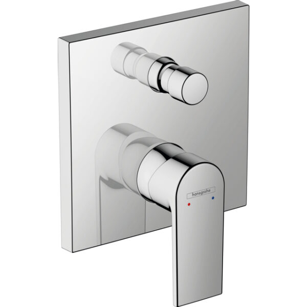 Hansgrohe Vernis afdekset badkraan met hendel chroom 71468000