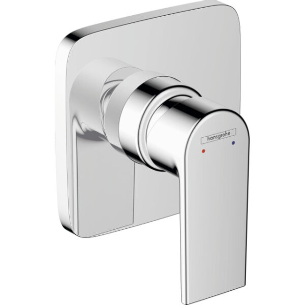 hansgrohe vernis afdekset douchekraan met hendel chroom sw651625