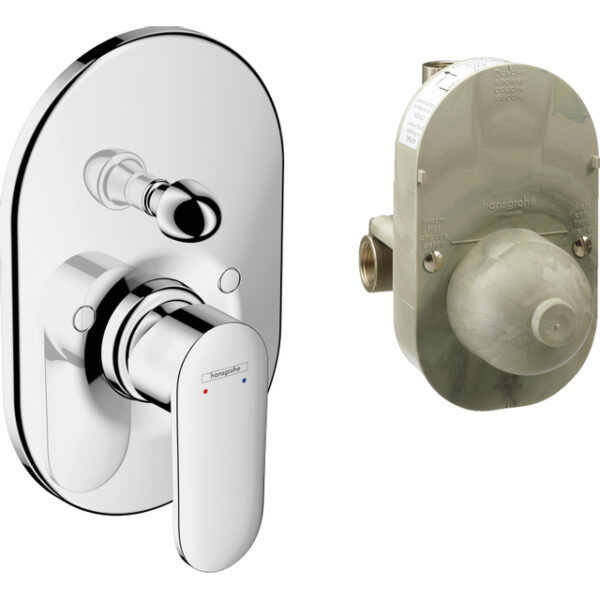 Hansgrohe Vernis Blend afbouwdeel v. inbouw badkraan m. omstel incl. inbouwdeel chroom 71473000