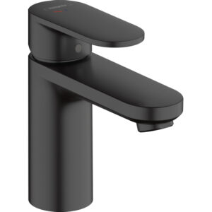 hansgrohe vernis blend wastafelkraan 108 coolstart met waste mat zwart sw642529