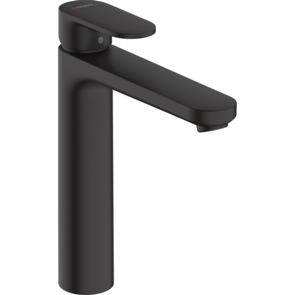 hansgrohe vernis wastafelkraan 108 verhoogd mat zwart sw651708