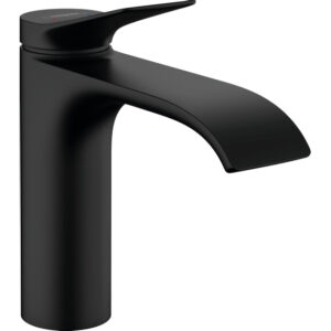 hansgrohe vivenis eengreeps wastafelmengkraan 110 met pop up trekwaste zwart mat sw642490