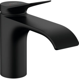 hansgrohe vivenis eengreeps wastafelmengkraan 80 eengreeps wastafelmengkraan 80 zonder waste set zwart mat sw642484