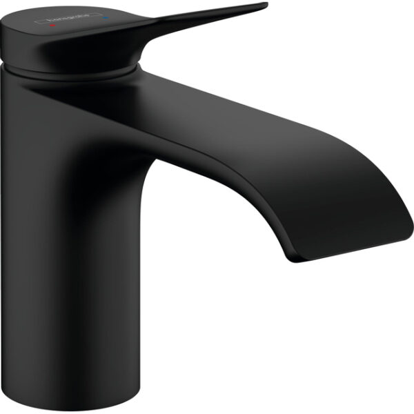 hansgrohe vivenis eengreeps wastafelmengkraan 80 eengreeps wastafelmengkraan 80 zonder waste set zwart mat sw642484