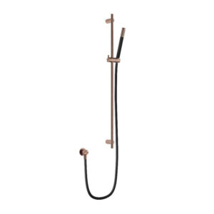 Hotbath Archie Glijstang - 90cm - wanduitlaat - doucheslang 1.5m - handdouche - geborsteld koper PVD AR317BCP