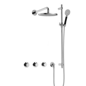 hotbath cobber ibs70 regendoucheset inbouw 38.5cm wandarm 20cm ronde hoofddouche 3 standen handdouche glijstang chroom sw677952