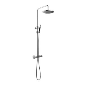 Hotbath Cobber X SDS9 thermostatische regendoucheset met 30cm ronde hoofddouche staafhanddouche chroom SDSX9CR5