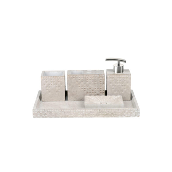 Ideavit Cube Accessoireset 5-delig concrete beton look Beige 290301-D1