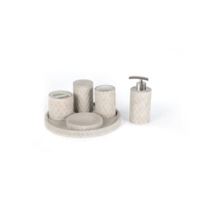 ideavit isy accessoireset 6 delig concrete beton look beige sw416494