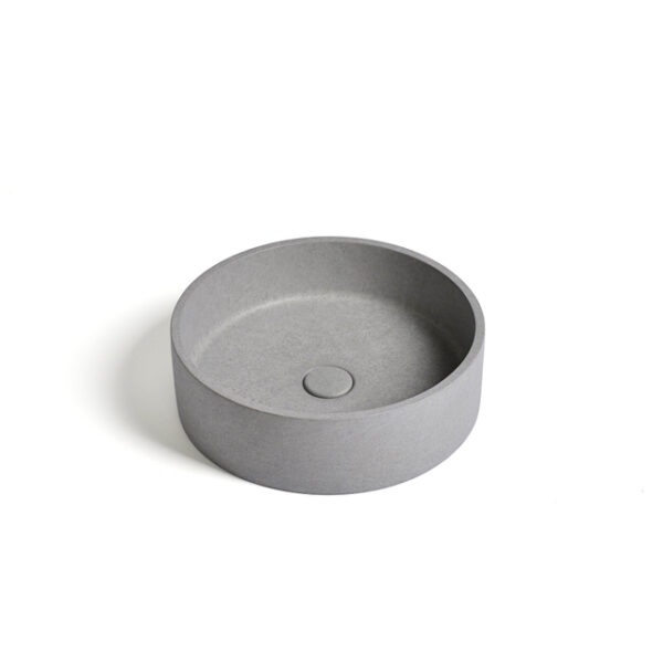 Ideavit Ora Waskom 39x39x12cm Beton Rond Grey 290296-B1