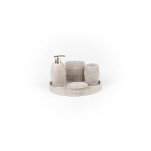 ideavit pick accessoireset 5 delig concrete beton look beige sw416496