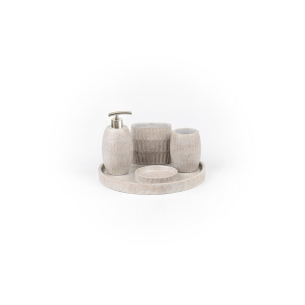 ideavit pick accessoireset 5 delig concrete beton look beige sw416496