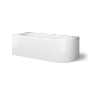 Looox Bath collection hoekbad - 170x70x55cm - links - wit glans COOLCORNERGWL