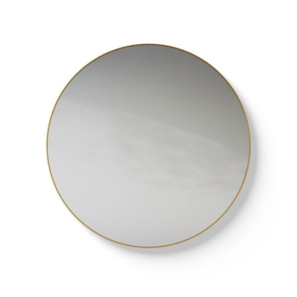 Looox Mirror collection Mirror Gold Line Round ronde spiegel - 100cm - mat goud SPGLR1000