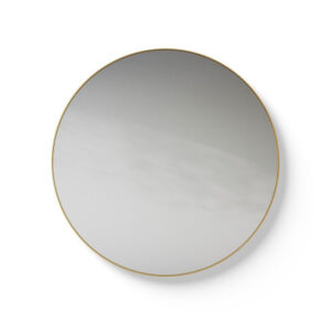 Looox Mirror collection Mirror Gold Line Round ronde spiegel - 60cm - mat goud SPGLR600