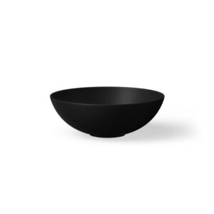 looox sink collection opzet waskom rond diameter 30cm matt black sw788181