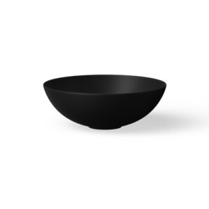 looox sink collection opzet waskom rond diameter 40cm matt black sw788202