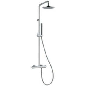 plieger napoli douchesysteem thermostatisch met hoofddouche o20cm met handdouche staafmodel m.1 stand chroom bu85rm2151cr sw358946