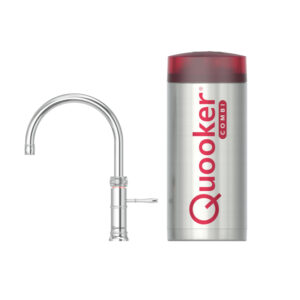 Quooker Classic Fusion Round kokendwaterkraan - draaibare uitloop - Combi reservoir - Warm / kokend water - Chroom 22CFRCHR