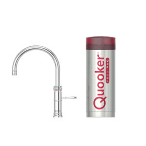 quooker classic fusion round kokendwaterkraan draaibare uitloop pro3 reservoir warm kokend water chroom sw299623