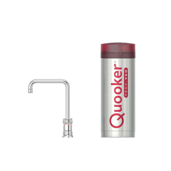 quooker classic nordic square kokendwaterkraan draaibare uitloop pro3 reservoir warm kokend water chroom sw299627