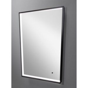 royal plaza bjorn spiegel 70 x 45 cm met led verlichting mat zwart sw680308