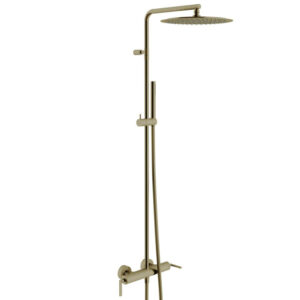 royal plaza dora showerset thermostatisch met hendels bronze sw374153