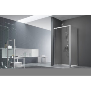 royal plaza free basic zijwand 90x190cm chroom helder glas sw533181