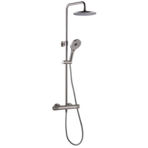 royal plaza gondo round showerset thermostaat hoogte verstelb. geborsteld sw644740