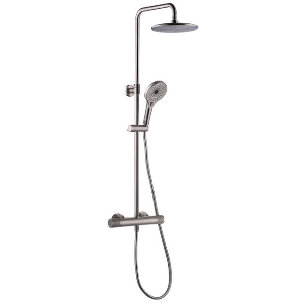 royal plaza gondo round showerset thermostaat hoogte verstelb. geborsteld sw644740