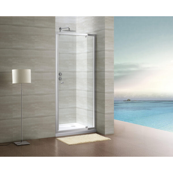 Royal plaza Lila draaideur 100x190cm chroom/ helder glas