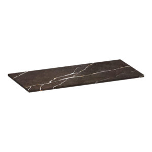 Saniclass Artificial Marble Wastafelblad - 100x46x2 - Zonder kraangat - composiet - Copper Brown TB-AM100CB