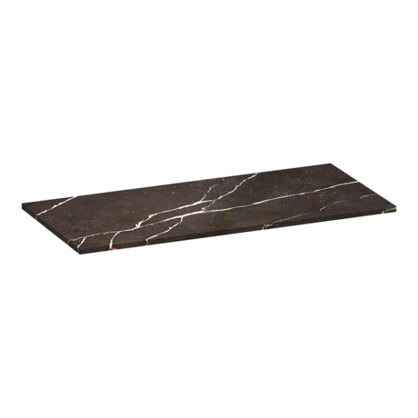 Saniclass Artificial Marble Wastafelblad - 100x46x2 - Zonder kraangat - composiet - Copper Brown TB-AM100CB