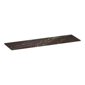 Saniclass Artificial Marble Wastafelblad - 160x46x2 - Zonder kraangat - composiet - Copper Brown TB-AM160CB