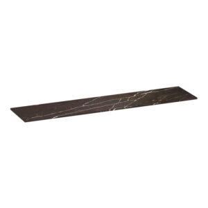 Saniclass Artificial Marble Wastafelblad - 200x46x2 - Zonder kraangat - composiet - Copper Brown TB-AM200CB