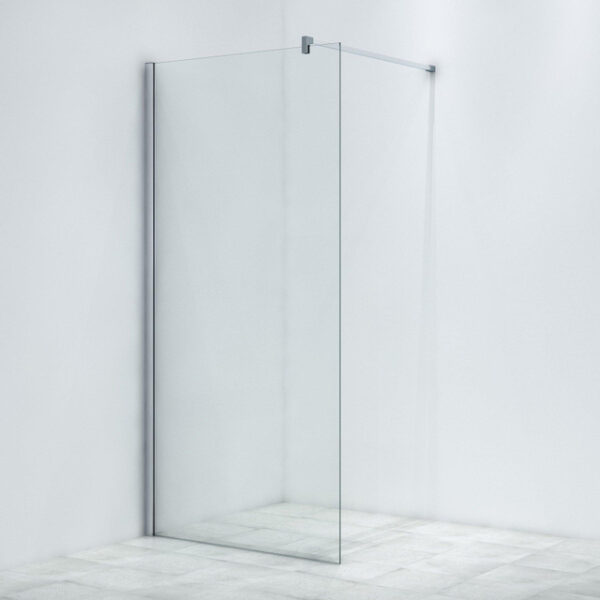 Saniclass Bellini inloopdouche 100x200cm veiligheidsglas anti kalk chroom OUTLET WR100-C/C